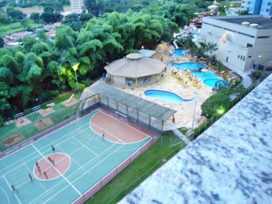 Flat Golden Dolphin Grand Hotel - Quarto E Sala Com Roupa De Cama E Banho - Piscinas 24H Caldas Novas Exterior photo